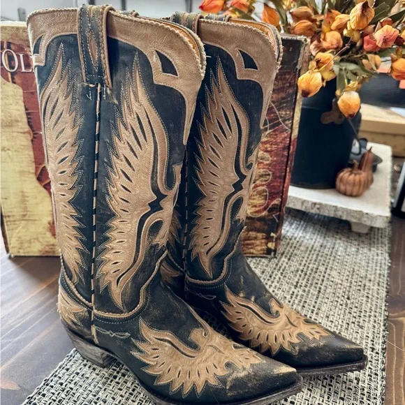 Old Gringo snip toe boots size 6.5 leather - Picture 2 of 4